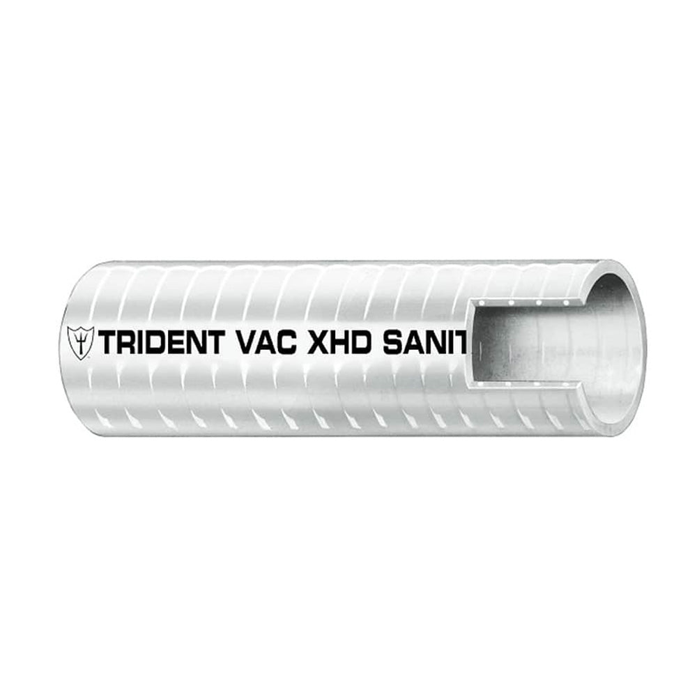 Trident Marine 1" x 50' Box VAC XHD Sanitation Hose - Hard PVC Helix - White - Get Tight Gear