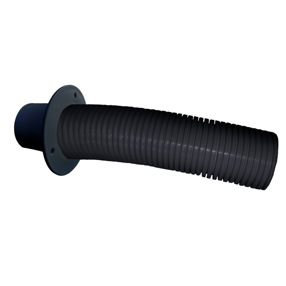 Trident Marine 10' Black Stern Flex Hose w/Transom Flange - Get Tight Gear