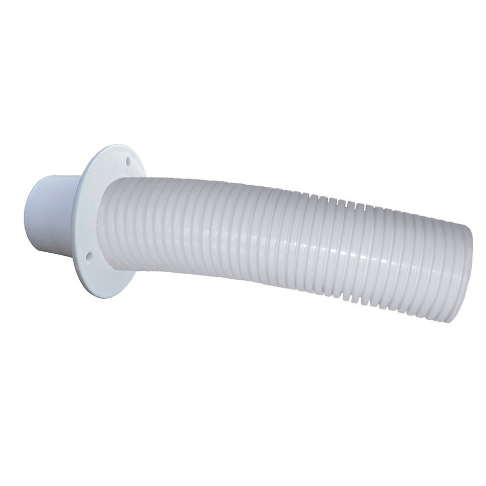 Trident Marine 10' White Stern Flex Hose w/Transom Flange - Get Tight Gear