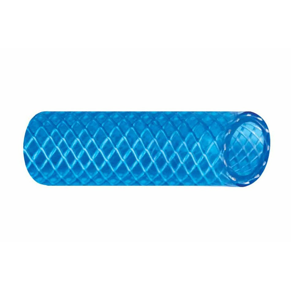 Trident Marine 1/2" x 50' Boxed Reinforced PVC (FDA) Cold Water Feed Line Hose - Drinking Water Safe - Translucent Blue - Get Tight Gear