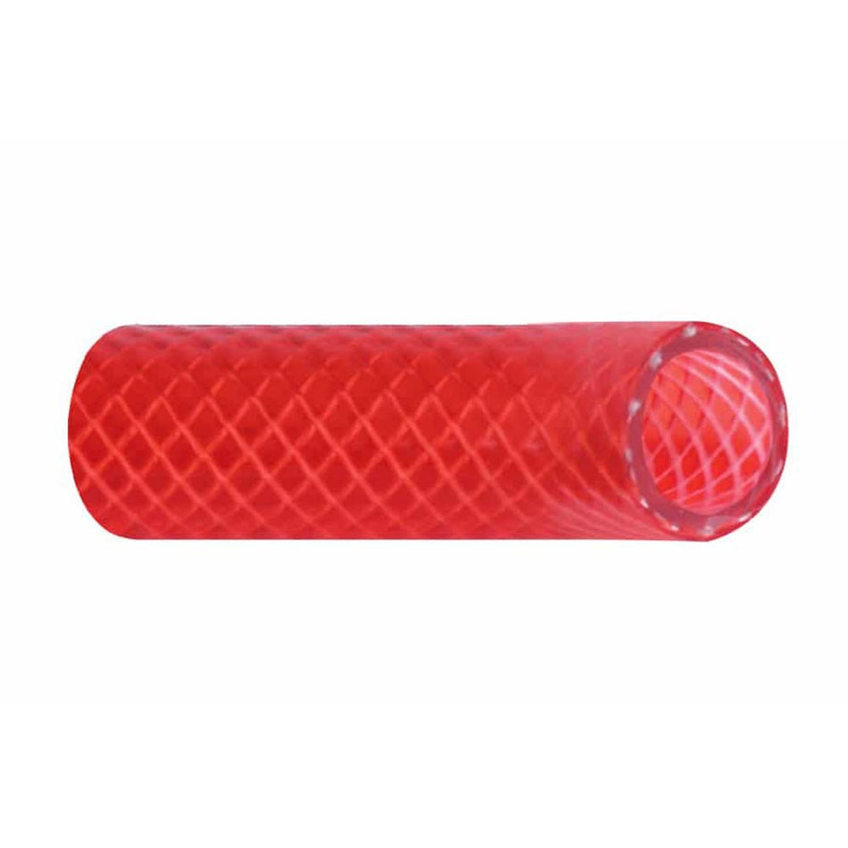 Trident Marine 1/2" x 50' Boxed Reinforced PVC (FDA) Hot Water Feed Line Hose - Drinking Water Safe - Translucent Red - Get Tight Gear