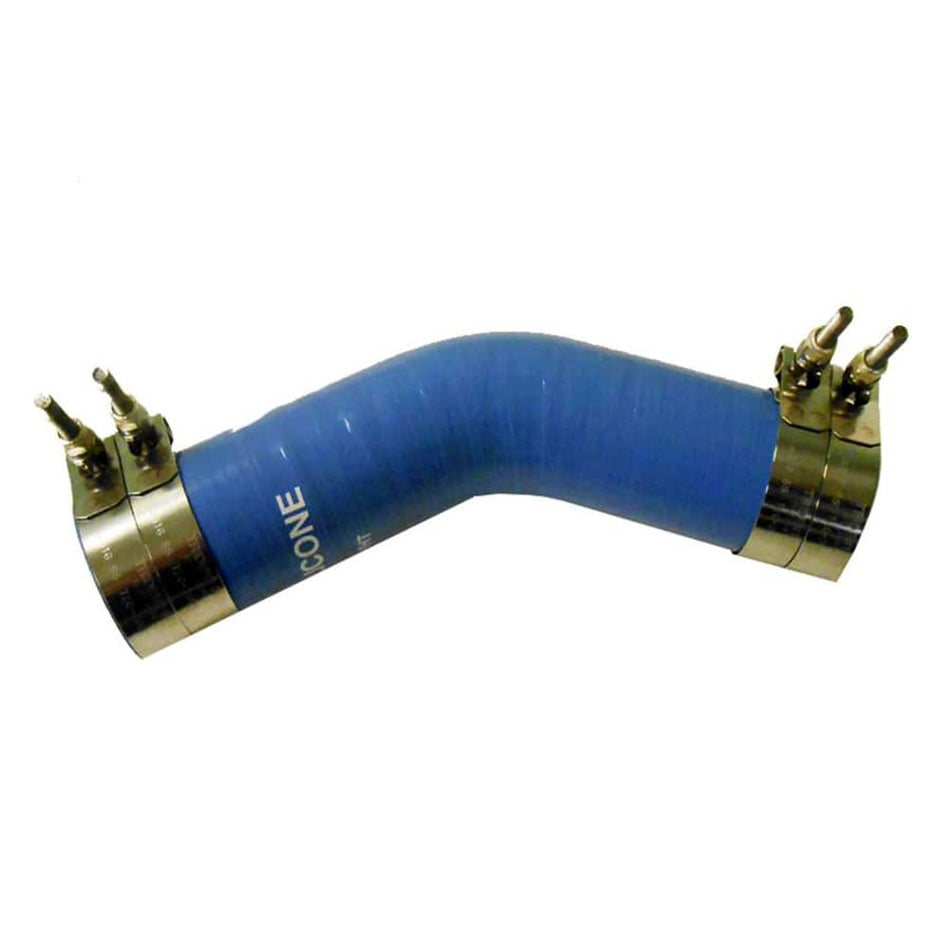 Trident Marine 2 - 1/2" ID 45 Blue Silicone Molded Wet Exhaust Elbow w/4 T - Bolt Clamps - Get Tight Gear