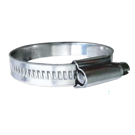 Trident Marine 316 SS Non - Perforated Worm Gear Hose Clamp - 15/32" Band - (1 - 1/2" - 2") Clamping Range - 10 - Pack - SAE Size 24 - Get Tight Gear