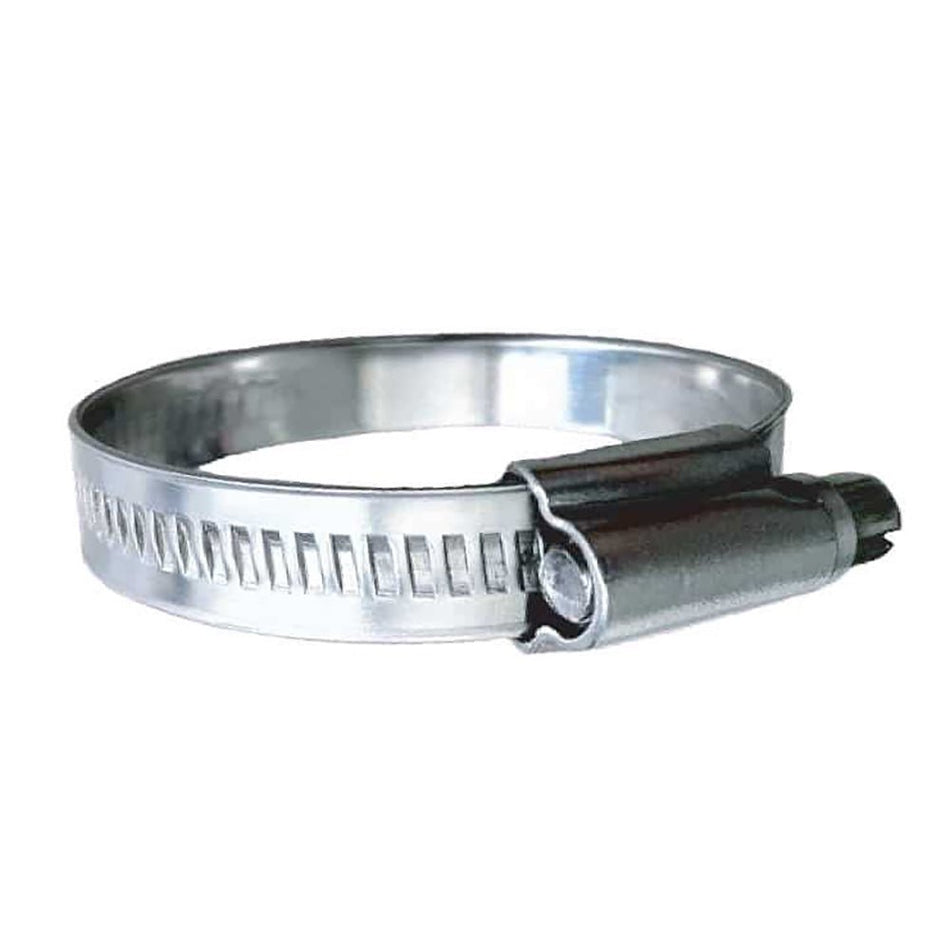 Trident Marine 316 SS Non - Perforated Worm Gear Hose Clamp - 15/32" Band - (1 - 3/4" 2 - 1/4") Clamping Range - 10 - Pack - SAE Size 28 - Get Tight Gear