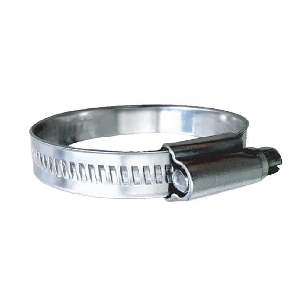 Trident Marine 316 SS Non - Perforated Worm Gear Hose Clamp - 15/32" Band - (2" - 2 - 9/16") Clamping Range - 10 - Pack - SAE Size 32 - Get Tight Gear
