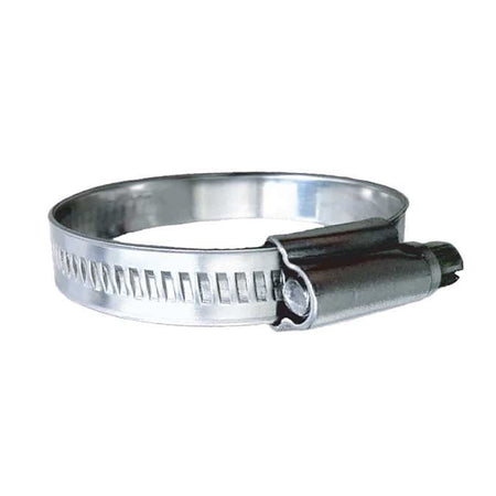 Trident Marine 316 SS Non - Perforated Worm Gear Hose Clamp - 15/32" Band - (2" - 2 - 9/16") Clamping Range - 10 - Pack - SAE Size 32 - Get Tight Gear