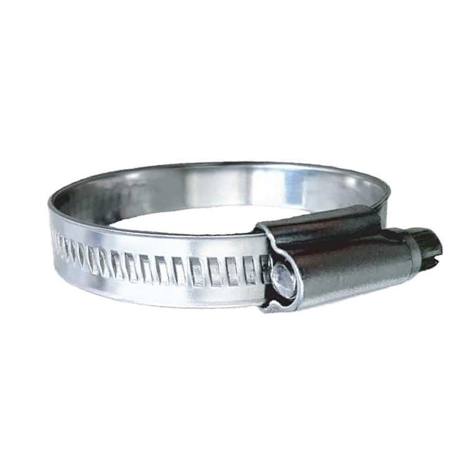 Trident Marine 316 SS Non - Perforated Worm Gear Hose Clamp - 15/32" Band - (7/8" 1 - 1/4") Clamping Range - 10 - Pack - SAE Size 12 - Get Tight Gear