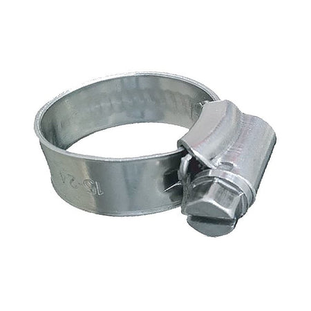 Trident Marine 316 SS Non - Perforated Worm Gear Hose Clamp - 3/8" Band - 7/16"21/32" Clamping Range - 10 - Pack - SAE Size 4 - Get Tight Gear
