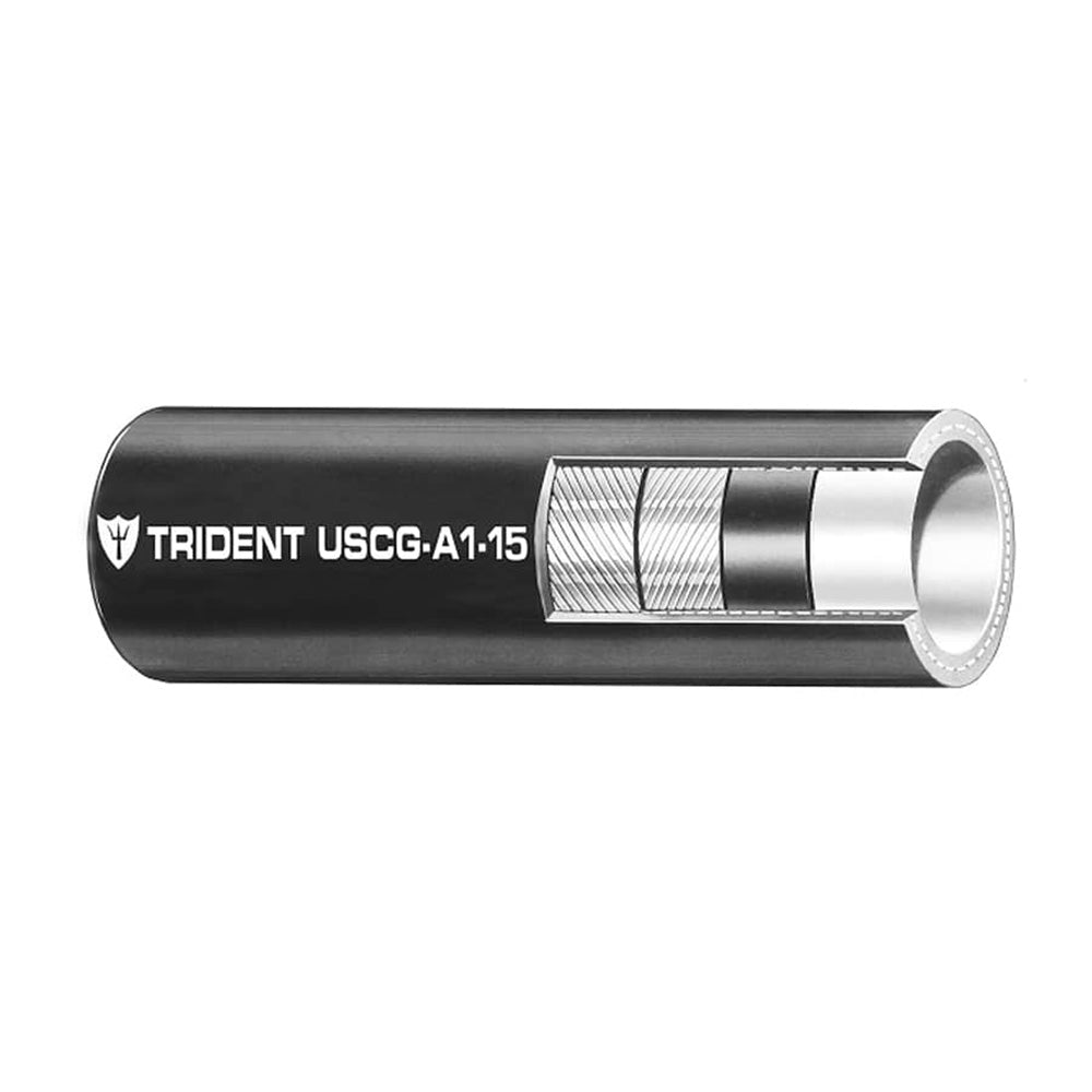 Trident Marine 3/8" Low Permeation Type A1 - 15 Fuel Line Hose - Black - Sold by the Foot - Get Tight Gear