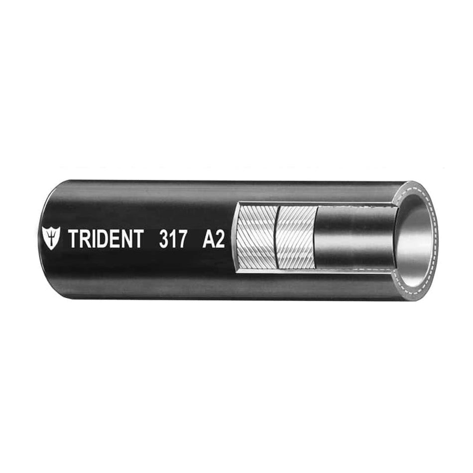 Trident Marine 5/8" Type A2 Fuel & Vent Line Hose - Black - Sold by the Foot - Get Tight Gear