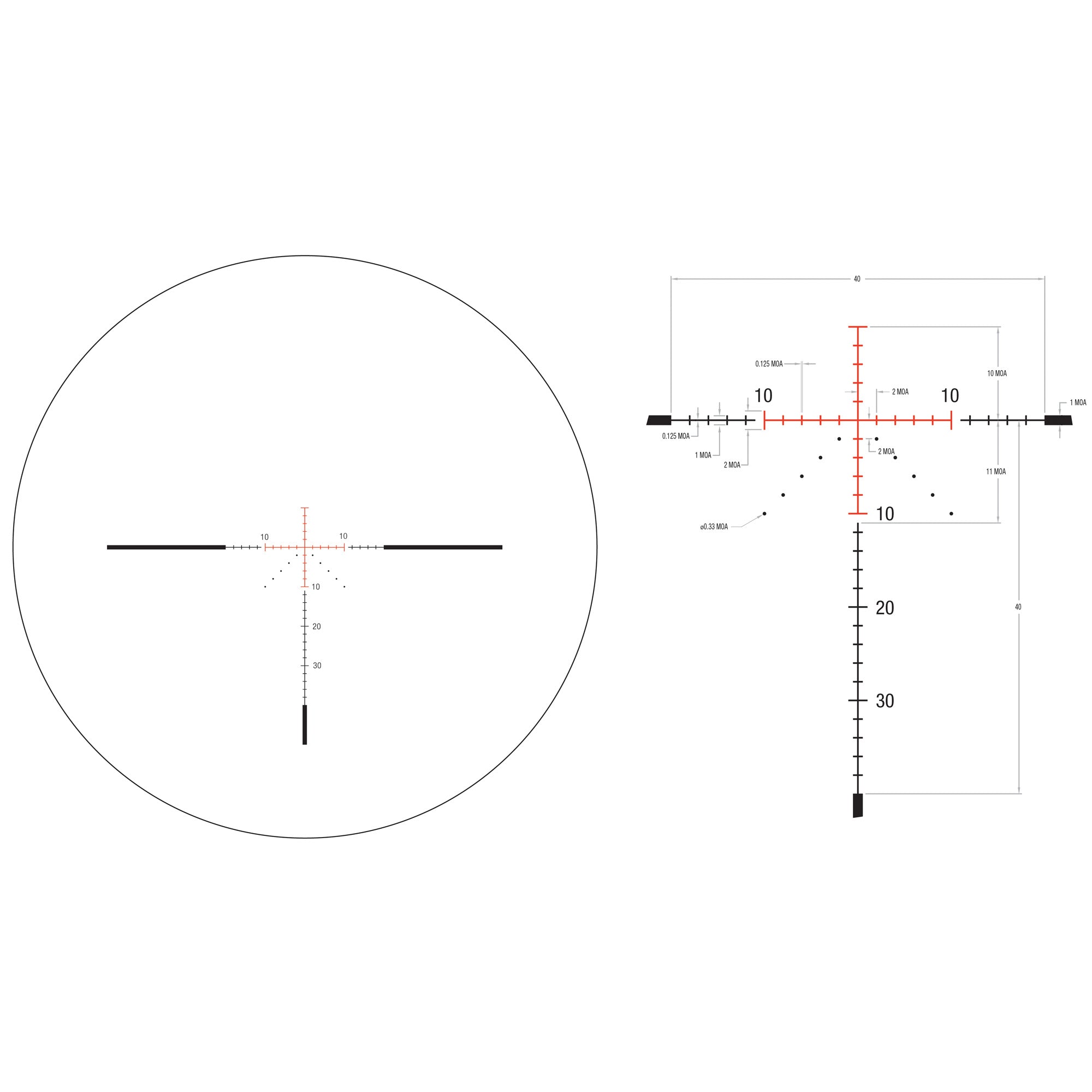 TRIJICON CREDO 3 - 9X40 SFP MOA RED - Get Tight Gear