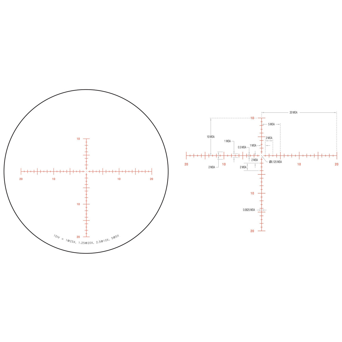 TRIJICON TENMILE HX 5 - 25X50 SFP MOA - Get Tight Gear