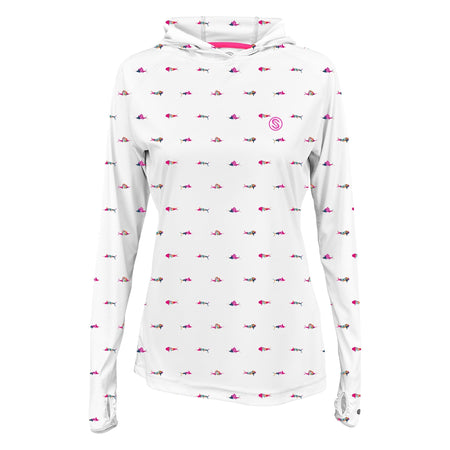 Trippy Fish Womens Hooded Performance - Get Tight Gear
