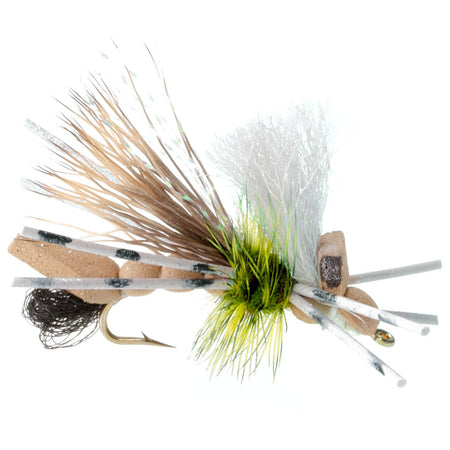 Trout Fly Assortment - Dropper Hopper Foam Body 12 Flies 4 Patterns Trout Fishing Fly Collection - Get Tight Gear