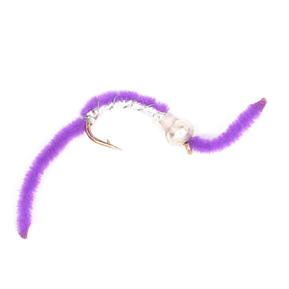 Trout Fly Assortment - San Juan Worm Power Bead Wet Nymph Fly Fishing Flies - 1 Dozen Hook Size 10 - 3 Each of 4 Patterns - Get Tight Gear