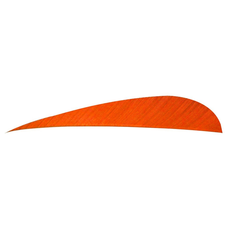Trueflight Parabolic Feathers Orange 4 in. LW 100 pk. - Get Tight Gear