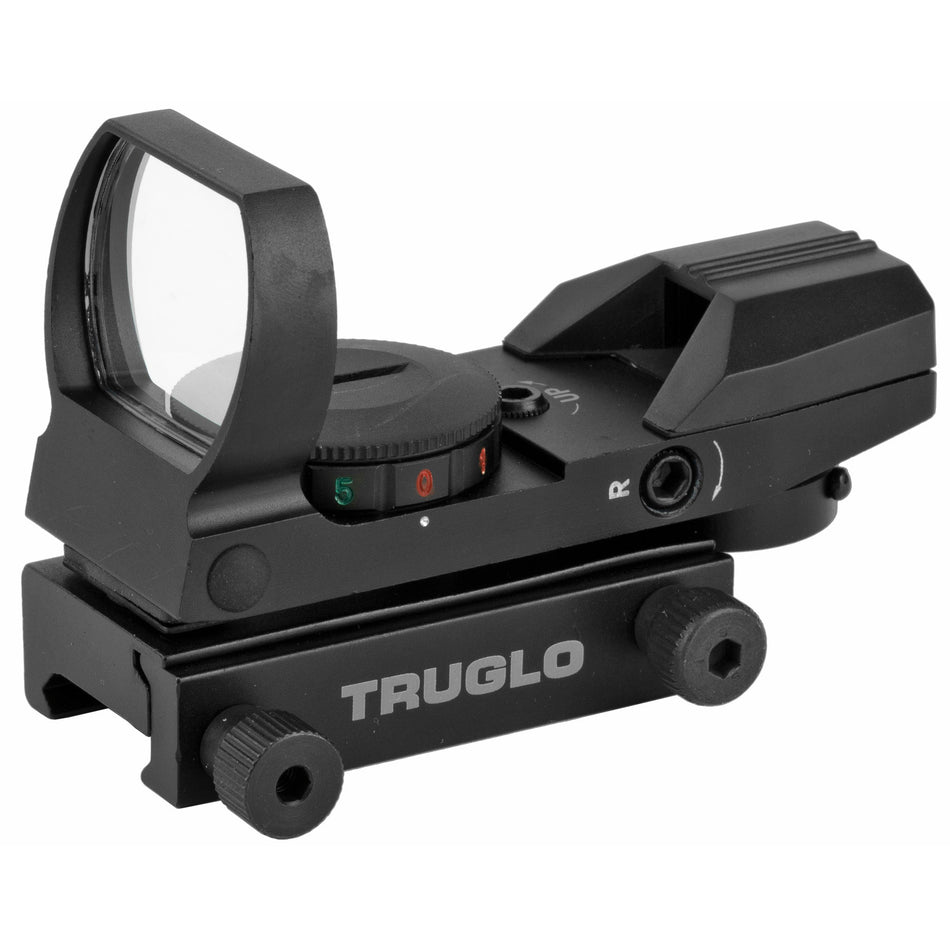 TRUGLO RED DOT OPEN 4 RETICLE BLACK - Get Tight Gear