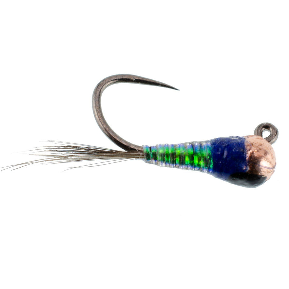 Tungsten Bead Gasolina Perdigon Tactical Jig Czech Euro Nymph Spanish Nymphing Fly - 1 Dozen Flies Size 18 - Get Tight Gear