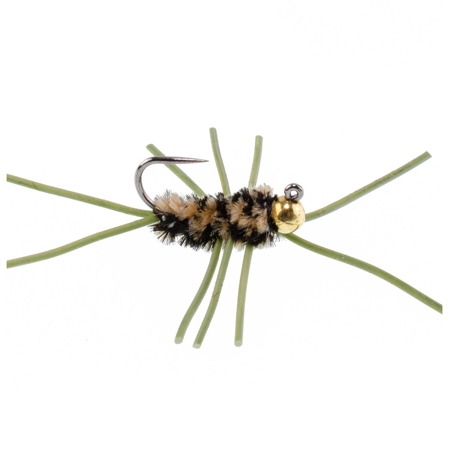 Tungsten Bead Jigged Pat's Rubber Legs Euro Nymph Assortment Fly Fishing Flies - 8 Flies Hook Size 10 - Get Tight Gear