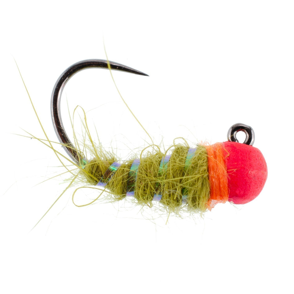 Tungsten Hot Bead Walt's Worm Jig Tactical Czech Nymph Euro Nymphing Fly - 6 Flies Hook Size 16 - Get Tight Gear