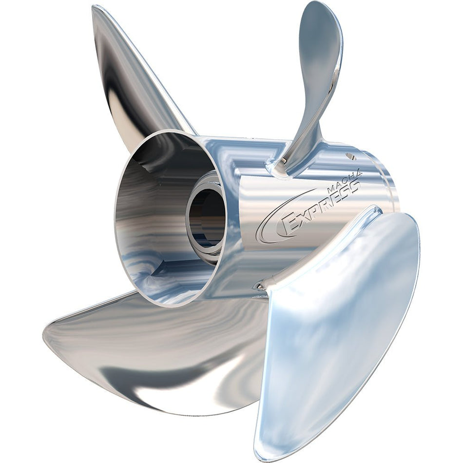 Turning Point Express Mach4 - Left Hand - Stainless Steel Propeller - EX1/EX2 - 1317 - 4L - 4 - Blade - 13.25" x 17 Pitch - Get Tight Gear