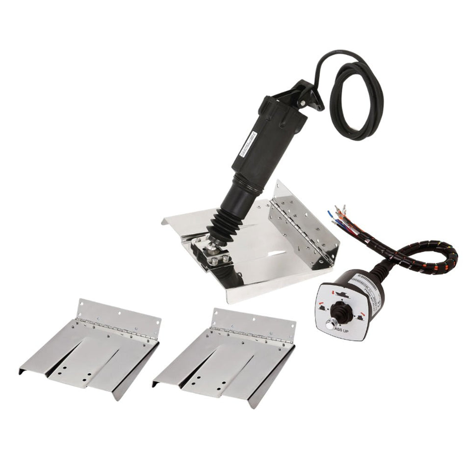 Uflex 12x12 Polished Stainless Steel Trim Tab Kit - Get Tight Gear