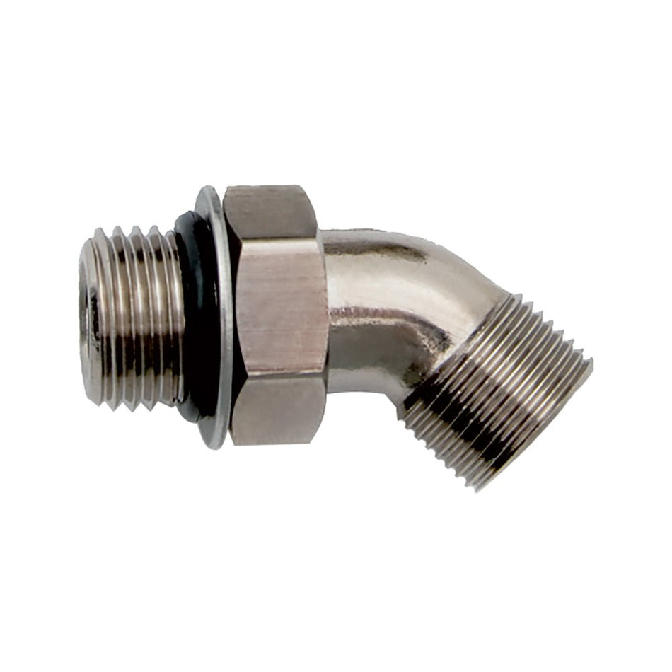 Uflex 45 Adjustable Fitting f/Back of UP Series Helms ORB 6 to 3/8" COMP - Get Tight Gear