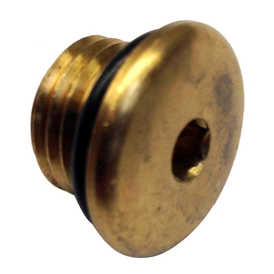 Uflex Brass Plug w/O - Ring for Pumps - Get Tight Gear