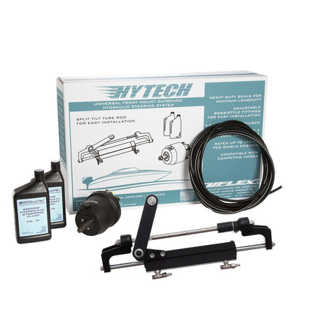 Uflex HYTECH 1.1 Front Mount OB System up to 175HP - Includes UP20 FM Helm, 2qts of Oil, UC95 - OBF Cylinder & 40' Tubing - Get Tight Gear