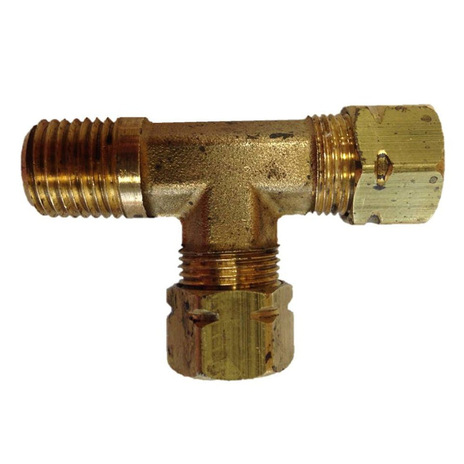 Uflex Male Run T - Fitting - 3/8" x 3/8" Tube x 1/4" NPT - Get Tight Gear