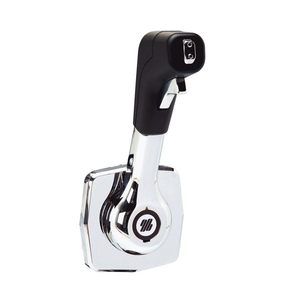 Uflex Single Lever Side Mount Control - Black/Chrome - Get Tight Gear