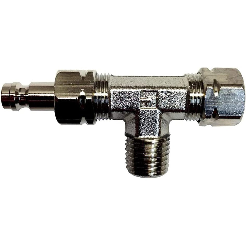 Uflex Tee Fitting w/Bleed Nipple f/IB & Stern Drive Cylinders - Get Tight Gear
