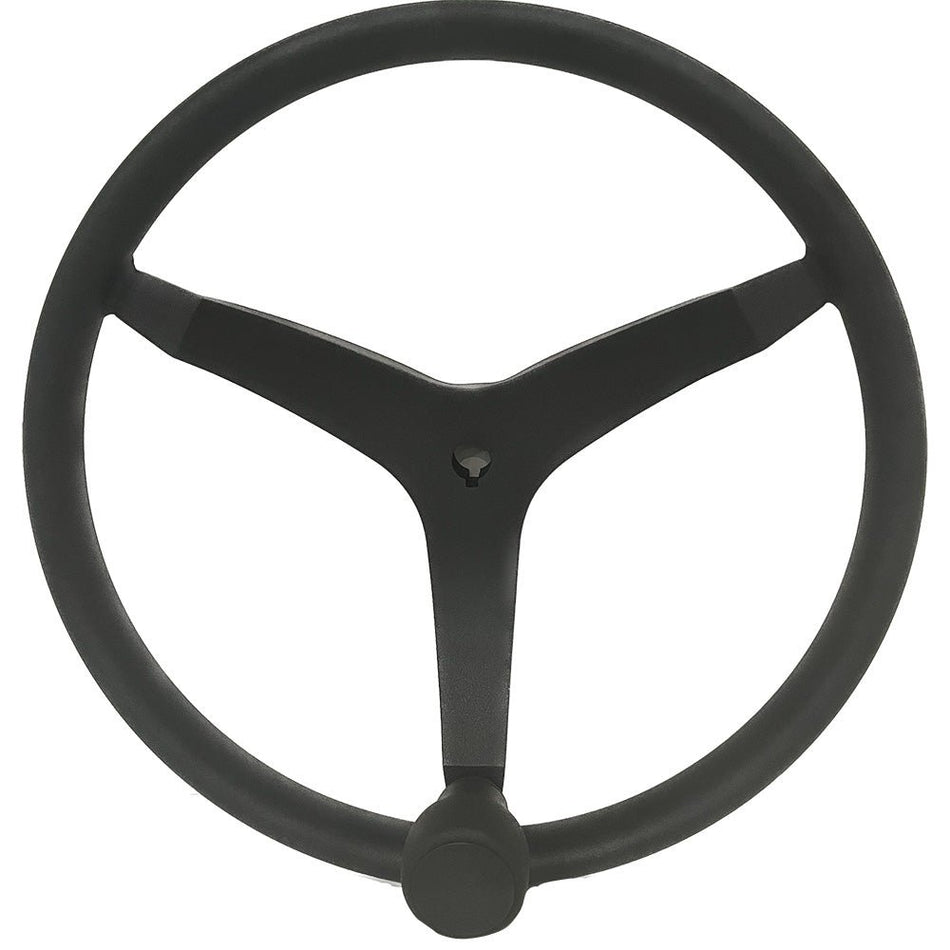 Uflex - V46 - 13.5" Stainless Steel Steering Wheel w/Speed Knob - Black - Get Tight Gear