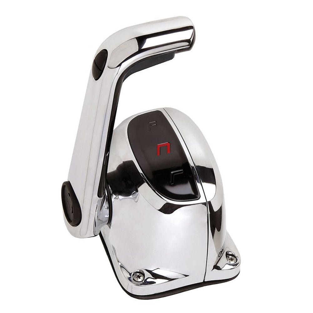 UflexSingle Lever Top Mount Control w/Neutral Lock & Trim Switch - Chrome - Get Tight Gear