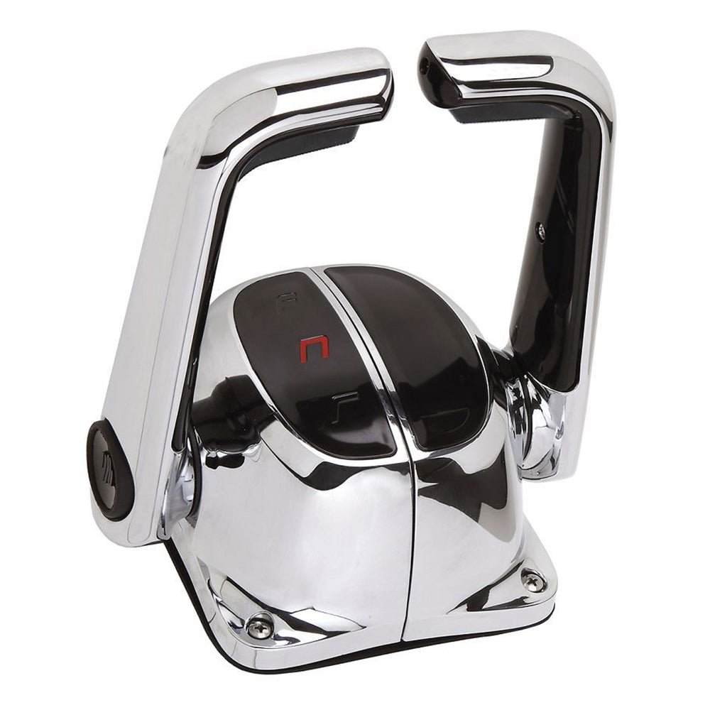 UflexTwin Lever Top Mount Control w/Neutral Lock - No Trim Switch - Chrome - Get Tight Gear