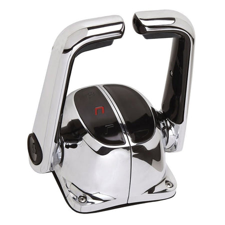 UflexTwin Lever Top Mount Control w/Neutral Lock - No Trim Switch - Chrome - Get Tight Gear
