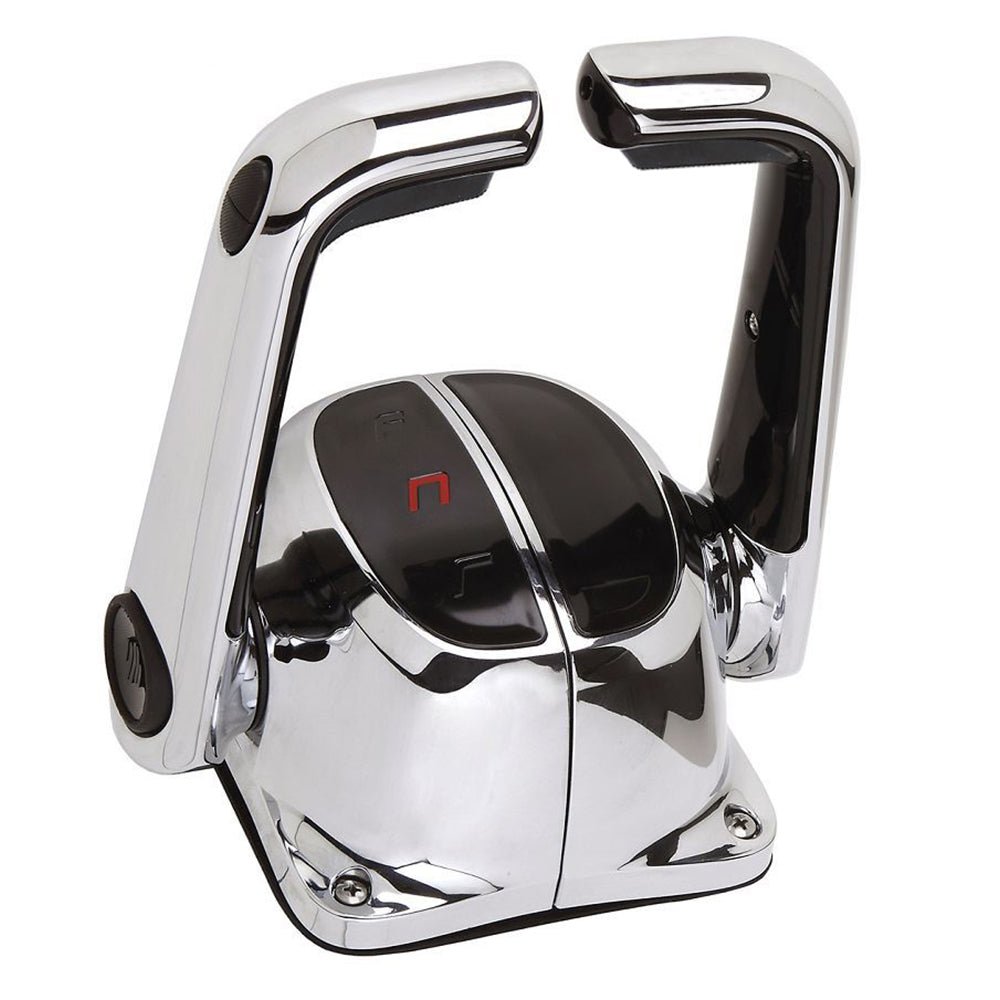 UflexTwin Lever Top Mount Control w/Neutral Lock & Trim Switch - Chrome - Get Tight Gear