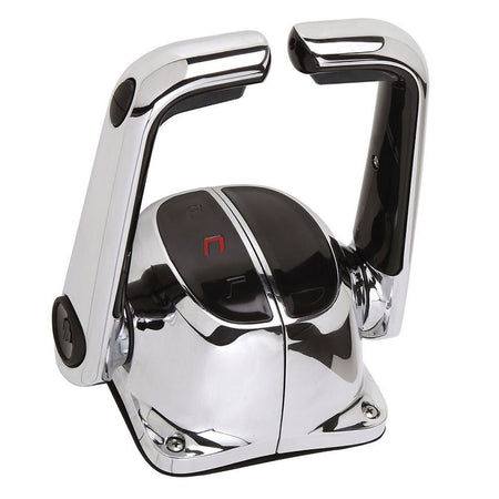 UflexTwin Lever Top Mount Control w/Neutral Lock & Trim Switch - Chrome - Get Tight Gear