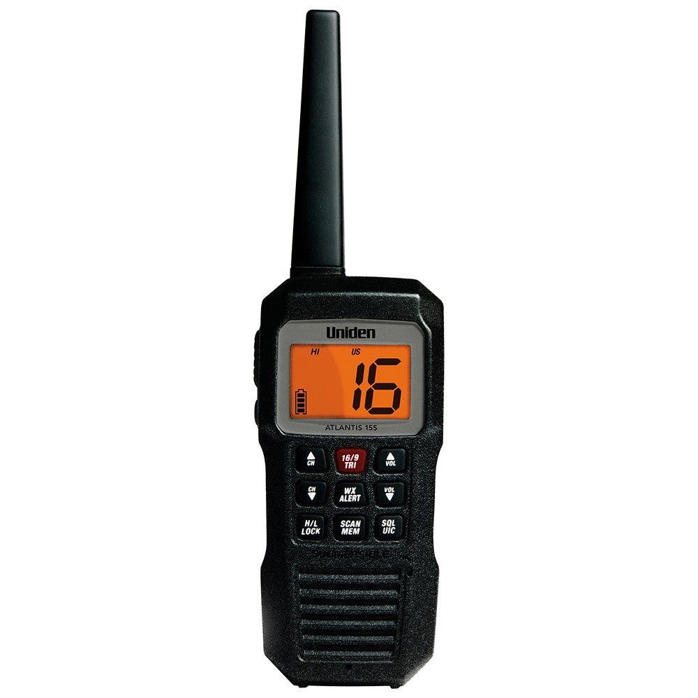 Uniden Atlantis 155 Handheld Two - Way VHF Floating Marine Radio - Get Tight Gear