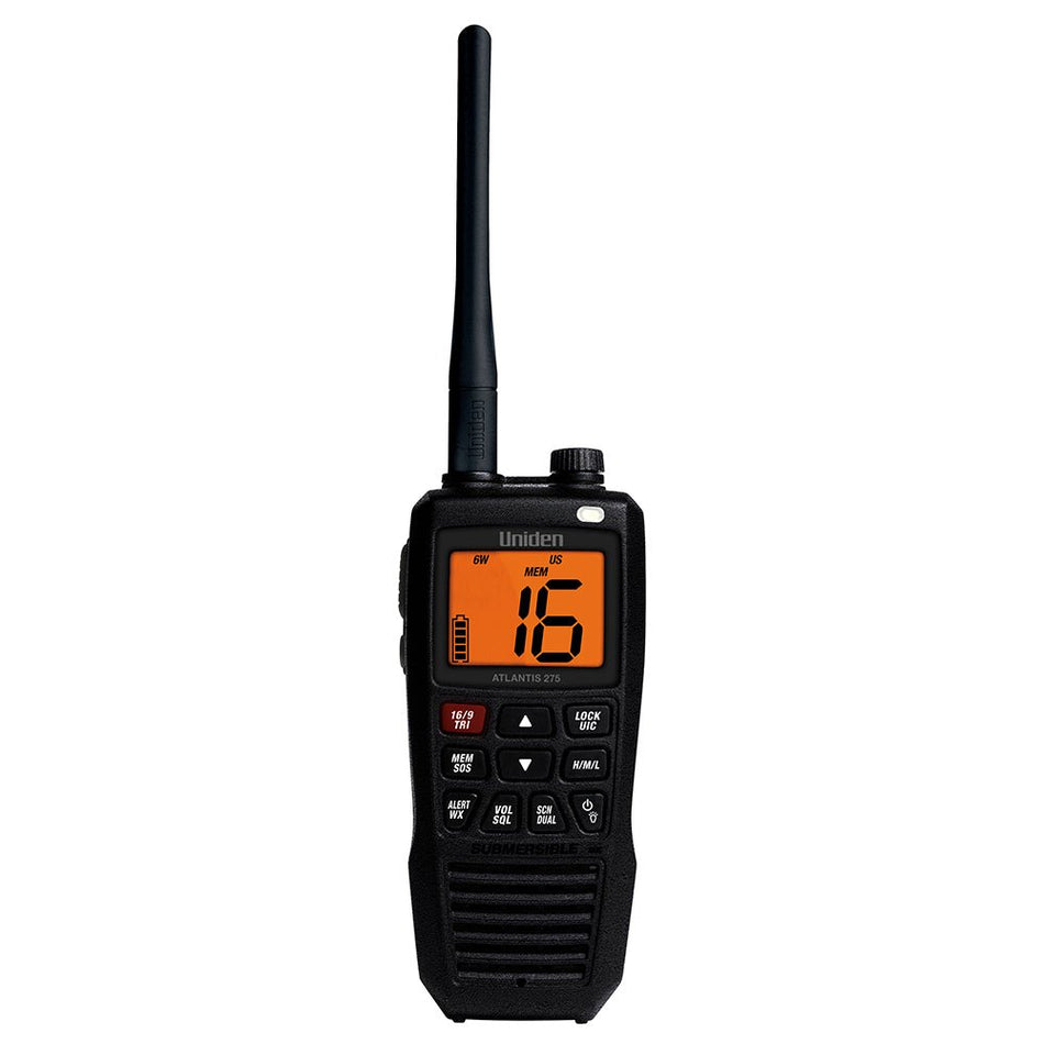 Uniden Atlantis 275 Floating Handheld VHF Marine Radio - Get Tight Gear