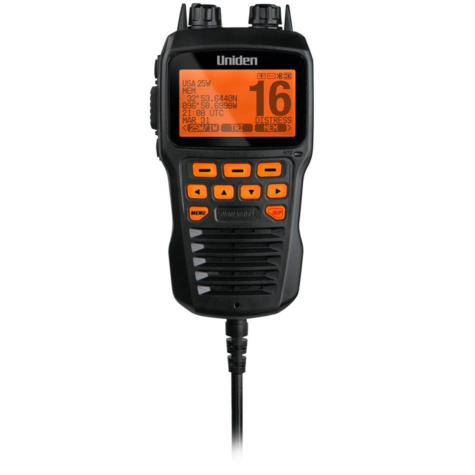 Uniden Remote Mic f/UM725 VHF Radios - Black - Get Tight Gear