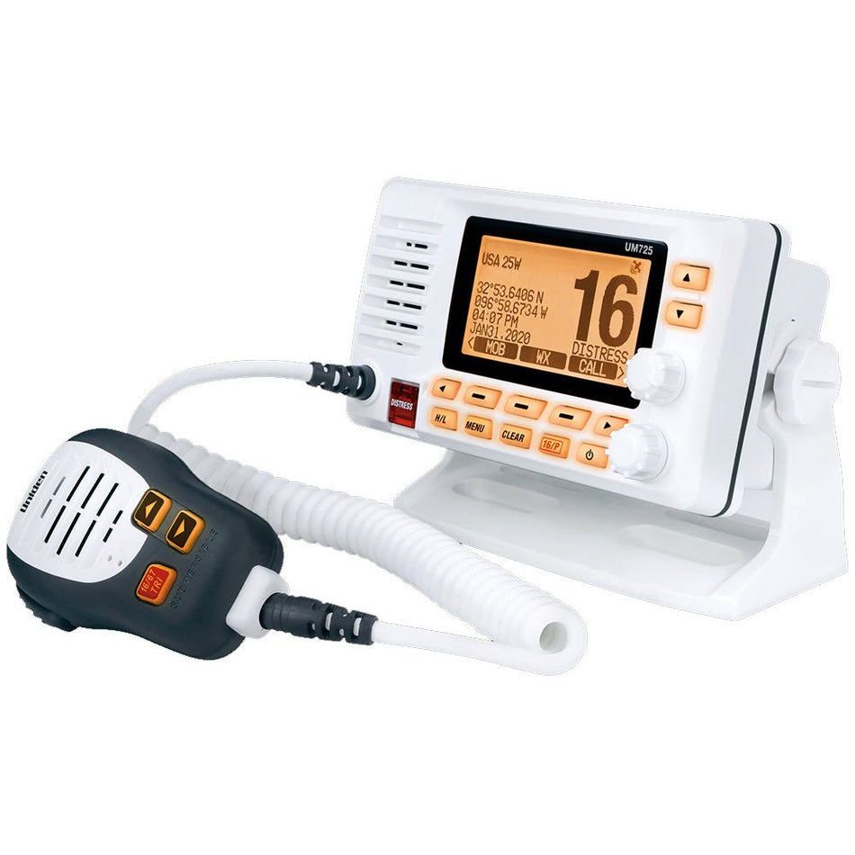 Uniden UM725 Fixed Mount VHF w/GPS & Bluetooth - White - Get Tight Gear