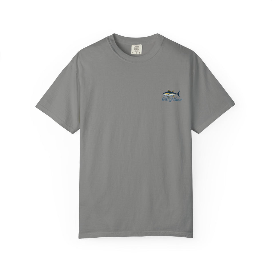 Unisex Fishing T-Shirt - 'The Tug is The Drug™' Garment - Dyed Tee for Anglers - Get Tight Gear