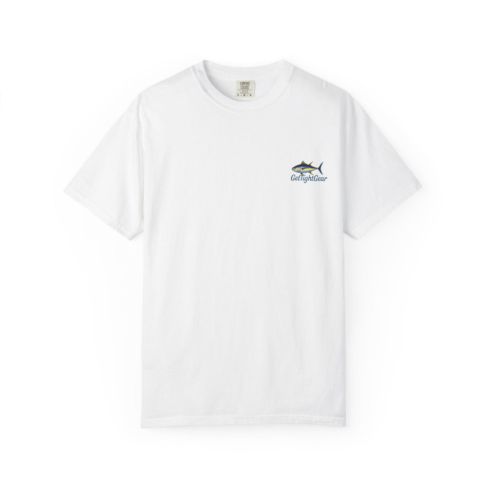 Unisex Fishing T-Shirt - 'The Tug is The Drug™' Garment - Dyed Tee for Anglers - Get Tight Gear