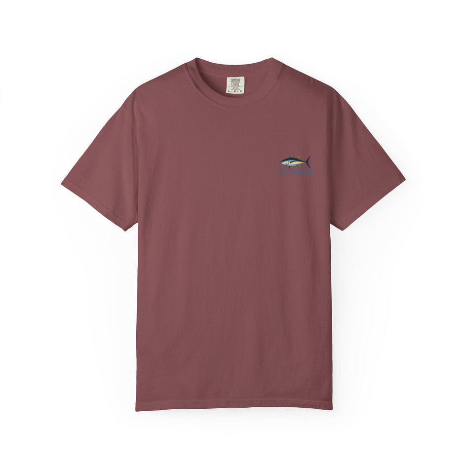 Unisex Fishing T-Shirt - 'The Tug is The Drug™' Garment - Dyed Tee for Anglers - Get Tight Gear