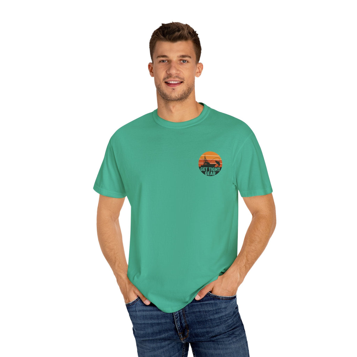Unisex Garment - Dyed Fishing T-Shirt - Get Tight Fishing Gear - Get Tight Gear