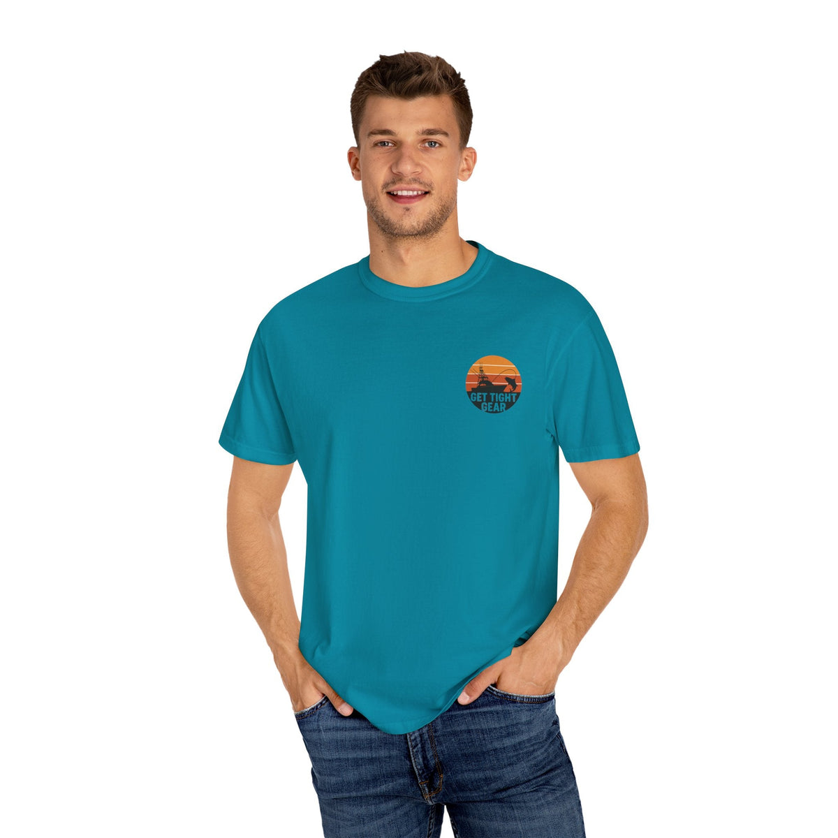 Unisex Garment - Dyed Fishing T-Shirt - Get Tight Fishing Gear - Get Tight Gear