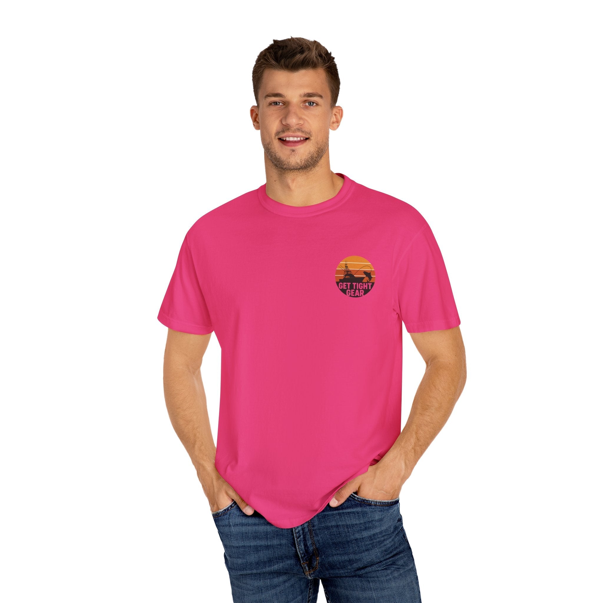 Unisex Garment - Dyed Fishing T-Shirt - Get Tight Fishing Gear - Get Tight Gear