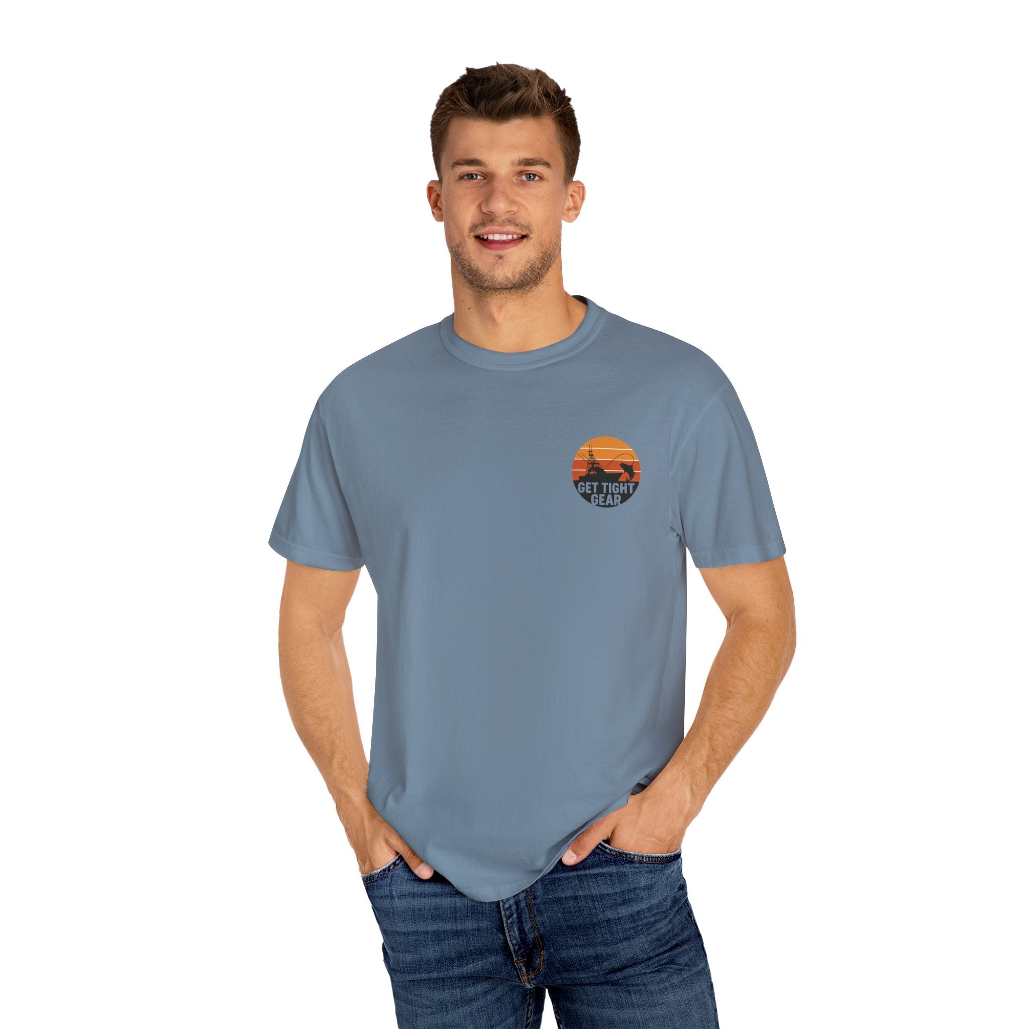 Unisex Garment - Dyed Fishing T-Shirt - Get Tight Fishing Gear - Get Tight Gear