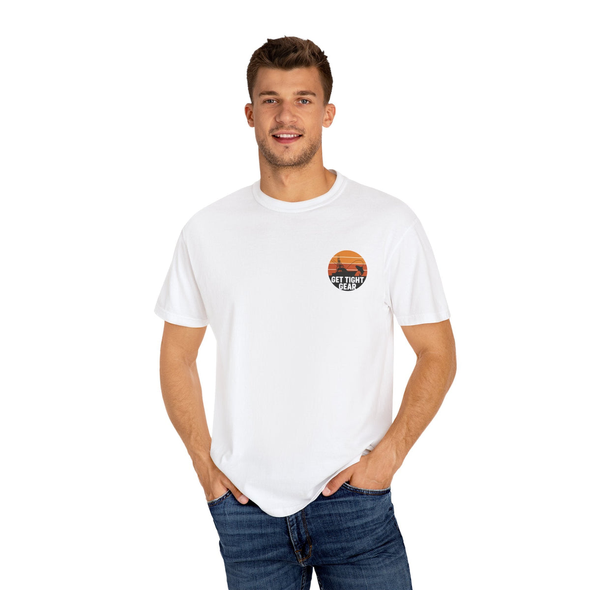 Unisex Garment - Dyed Fishing T-Shirt - Get Tight Fishing Gear - Get Tight Gear
